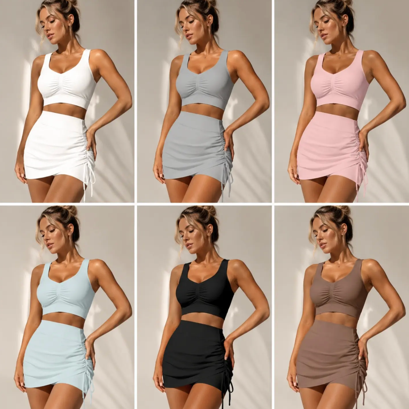 Conjunto Poliamida Short Saia Zt002 Academia  P M G GG *Pacote: R$ 75