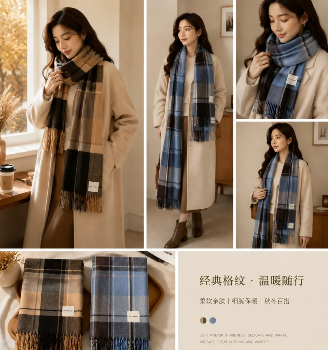 Lenço Cachecol Inverno *Pacote: R$ 20 *Atacado: R$ 25