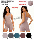 Macacao Poliamida Canelada Academia P/M G/GG MAC(0707/A)  *Pacote: 45 R$