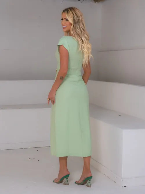 Vestido Midi Marante Alfaiataria FF-VES-040-XY-642 *Pacote: R$ 75 *Atacado: R$ 90