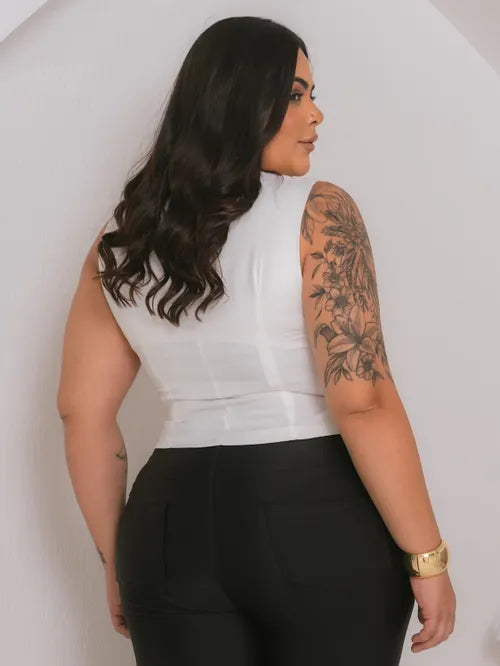 Colete Plus Size Alfaiataria FF-COL-004-XY-582-1 *Pacote: 40 R$ *Atacado: R$ 50