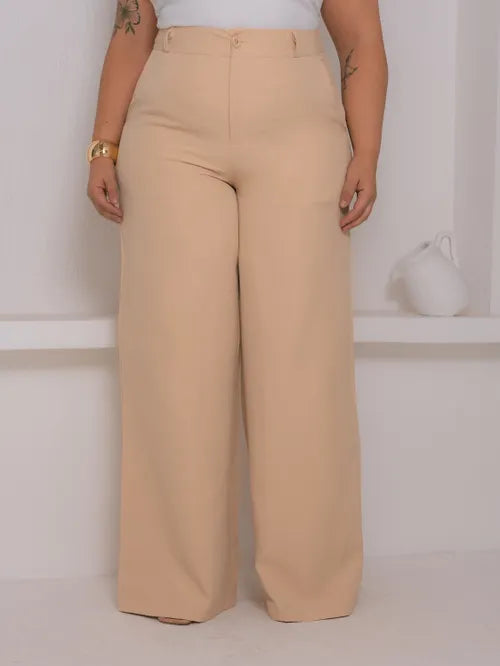 Calça Pantalona Plus Size XY-579 *Atacado: R$ 58