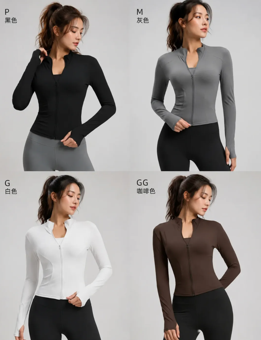Jaqueta Lululemon Poliamida Academia P M G GG Com Dedeira ZT019 *Pacote: R$ 50 *Atacado: R$ 60