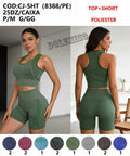 Top+Short Poliester Academia P/M G/GG CJ-SHT (8388/PE) *Pacote: 20 R$