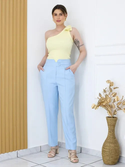 Calça Alfaiataria Reta XY-596 *Atacado: R$ 63