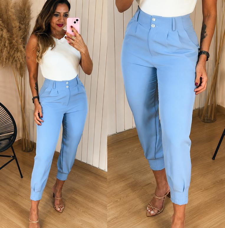 Calça Cenoura Alfaiataria 2 Botaoes P M G GG *Pacote: 45 R$ *Atacado: R$ 55