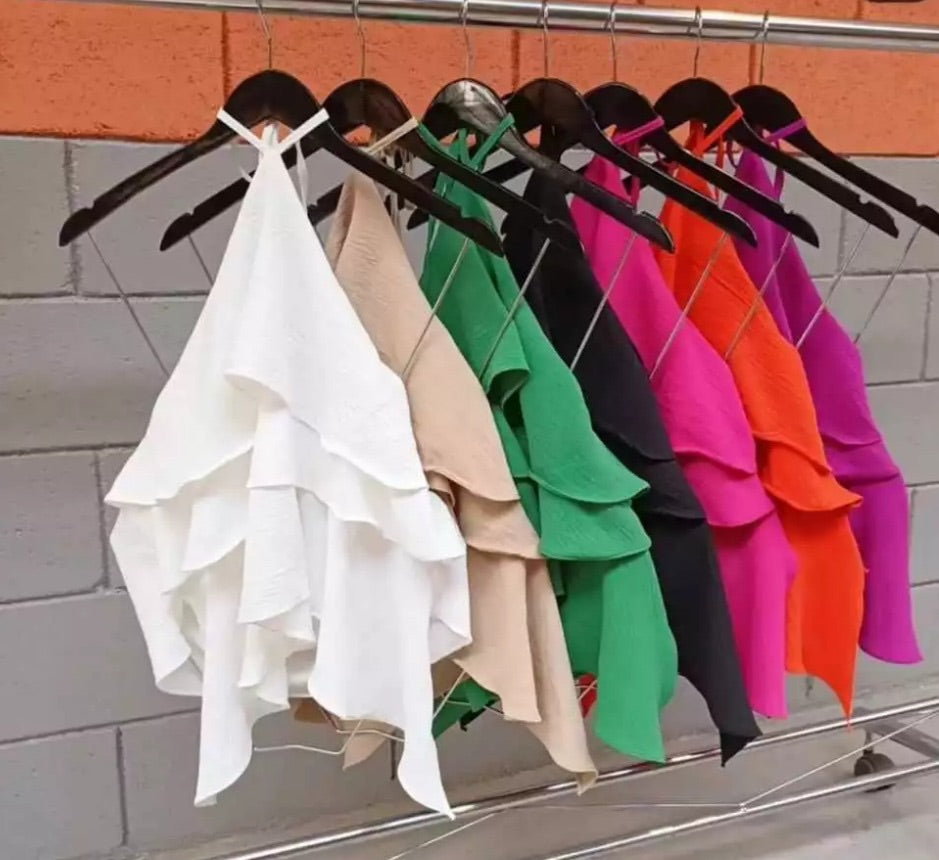Blusa Duna 3 Babado *Pacote: 18 R$ *Atacado: R$ 25