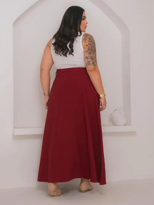 Saia Godê Plus Size Alfaiataria XY-497 *Atacado: R$ 55