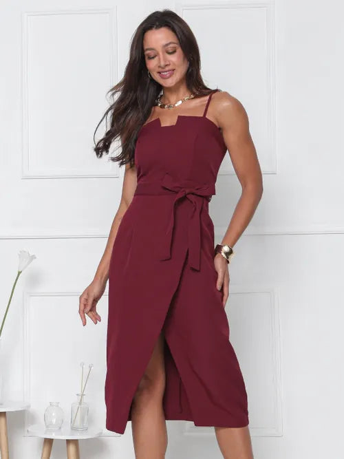 Vestido Midi Alfaiataria AF FF-VES-044-XY-575 *Pacote: 55 R$ *Atacado: R$ 70