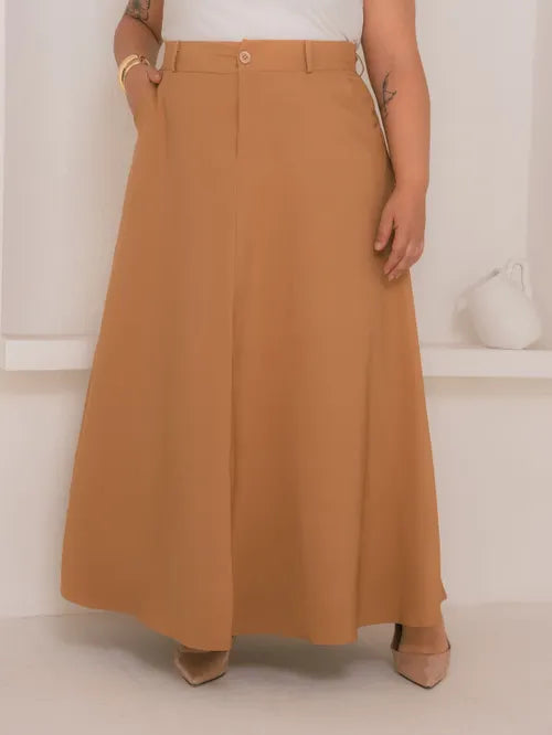 Saia Godê Plus Size Alfaiataria XY-497 *Atacado: R$ 55