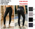 Legging Poliamida P/M G/GG #7011 Vem Com Bolsos Atrás *Pacote: R$ 38
