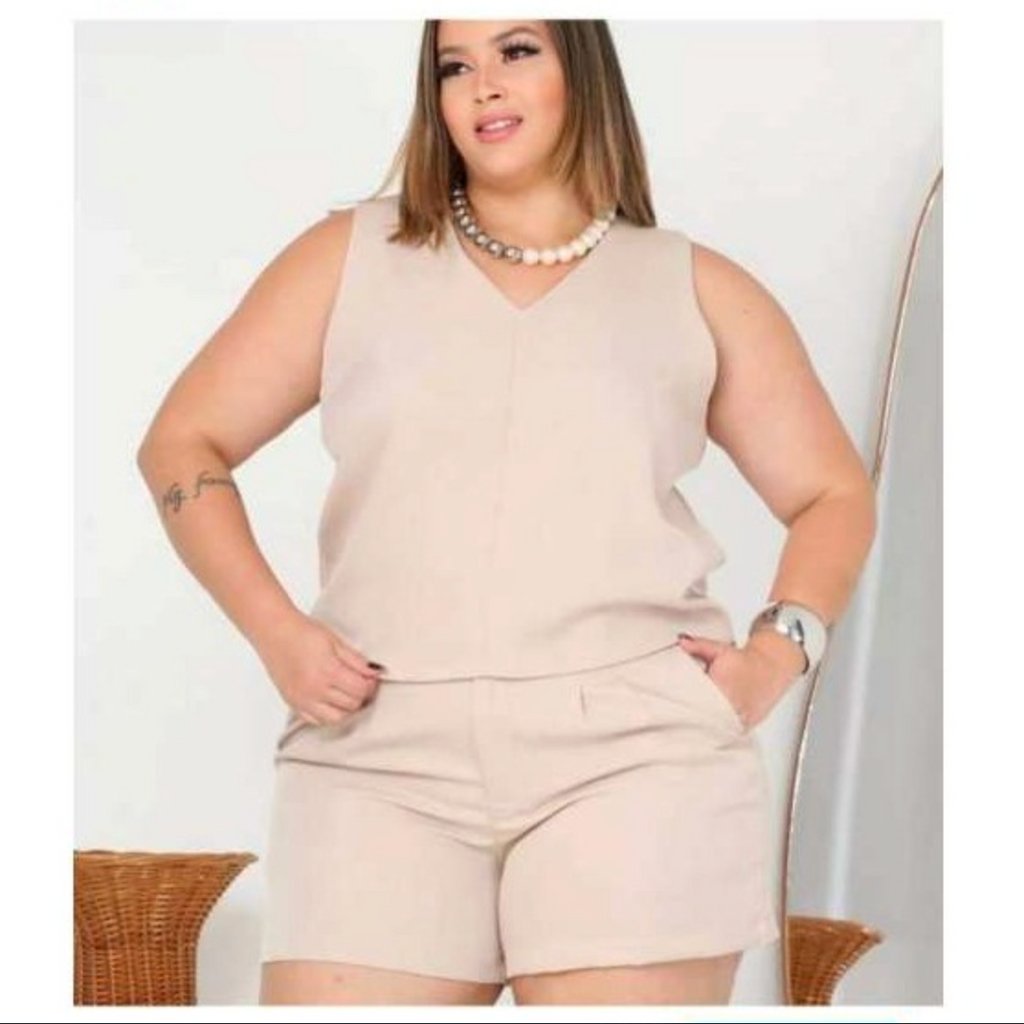 Conjunto Plus Alfaiataria Premium FF-CON-012-XY-548 *Pacote: R$ 65 *Atacado: R$ 80