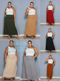 Saia Longa Fenda Lateral Alfaiataria Premium FF-SAI-009-CSS-517 *Pacote: R$ 55 *Atacado: R$ 70