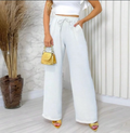 Calça Pantalona Normal Duna com Forro (Só Branco) FF-CAL-014 *Pacote: R$ 28 *Atacado: R$ 35
