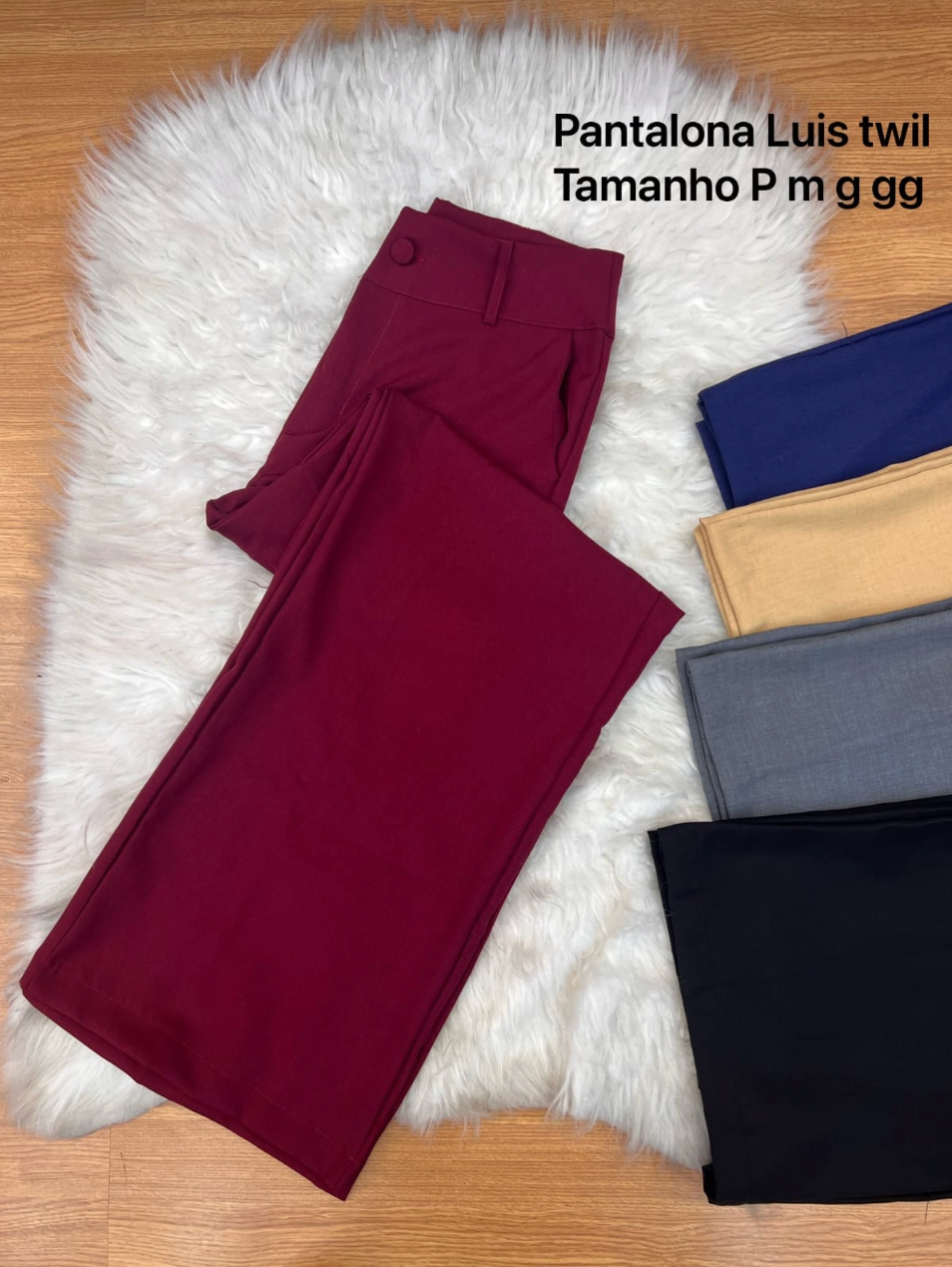 Calça Pantalona Linho Luis Twill FF-CAL-015 *Pacote: R$ 50 *Atacado: R$ 60