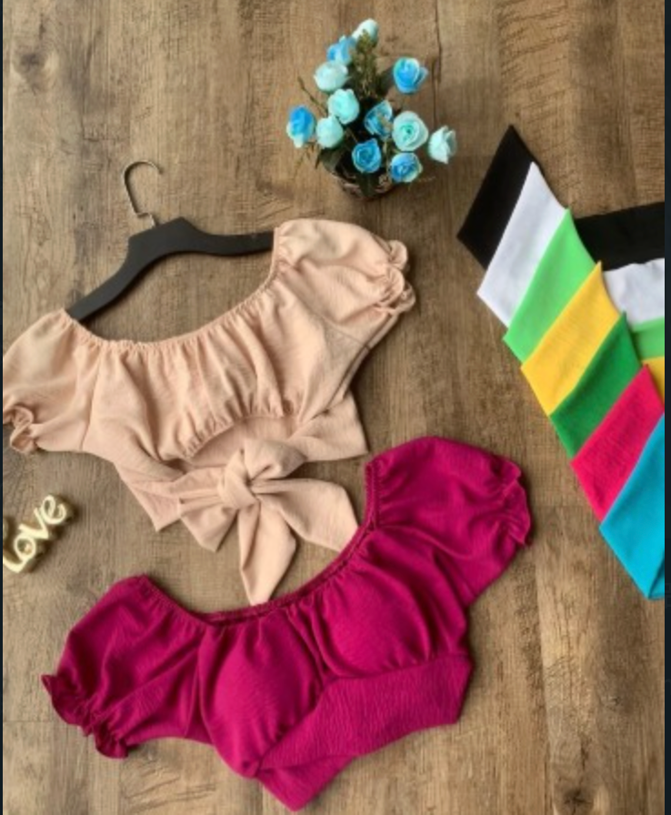 Cropped Duna Amarração FF-CROP-001-FF21 *Pacote: R$ 20 *Atacado: R$ 25