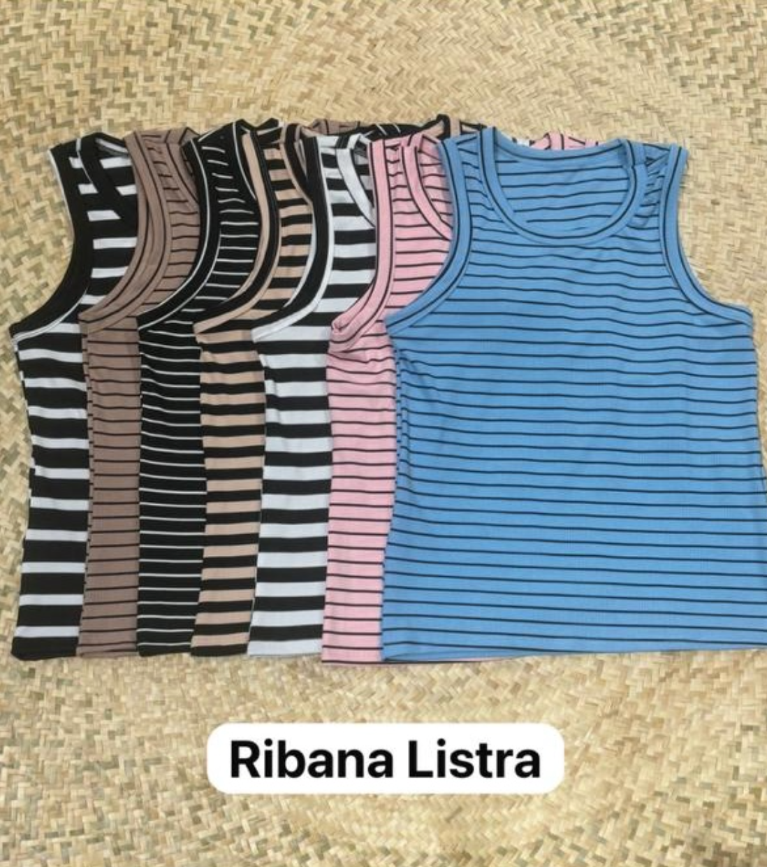 Regata Ribana Listrada FF-REG-009 *Pacote: R$ 18 *Atacado: R$ 20