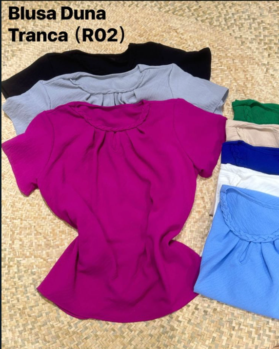 Blusa Duna Trança FF-BLU-006-B02 *Pacote: R$ 20 *Atacado: R$ 25