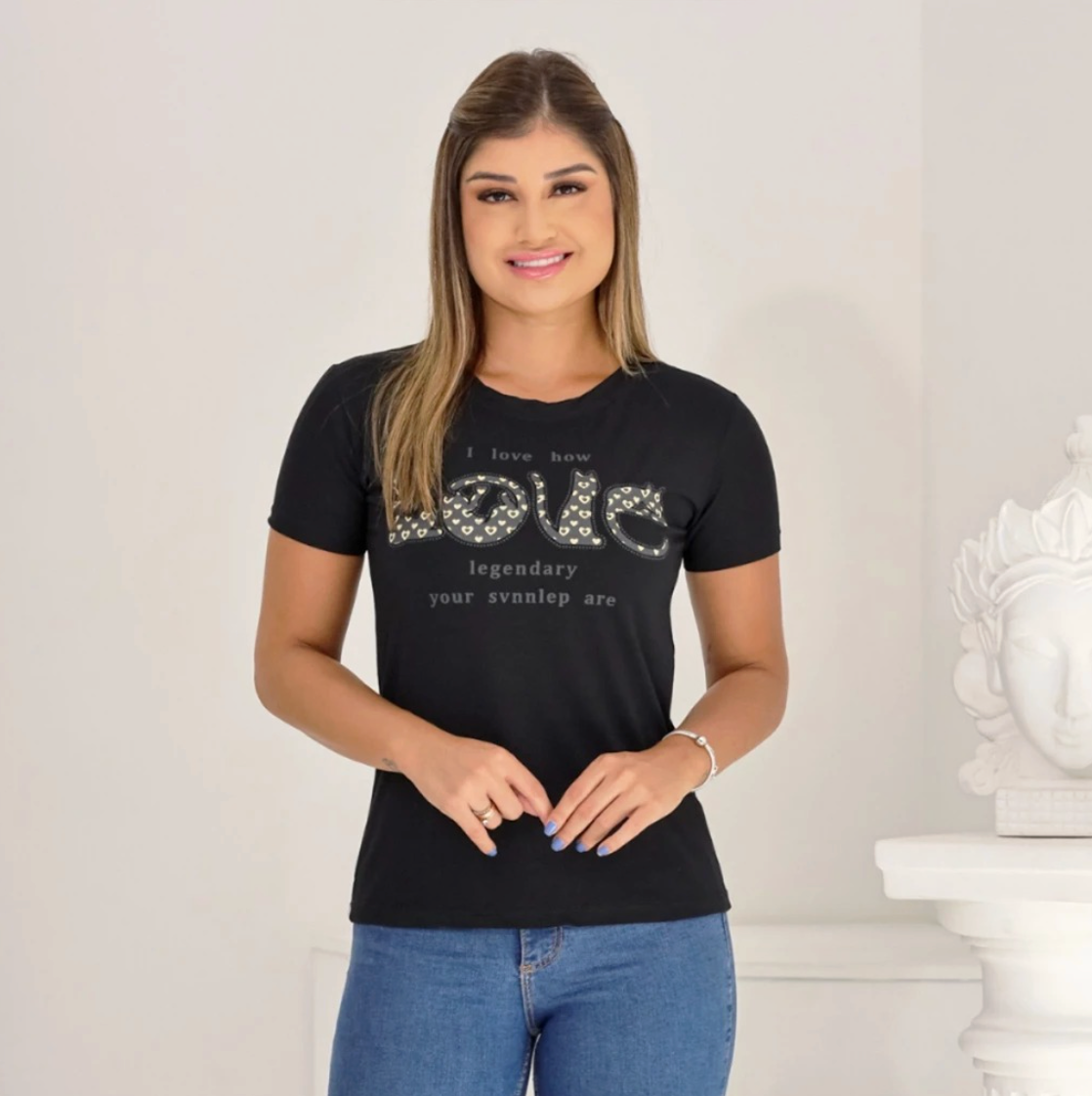 Tshirt Love Onça Legendary Biscolayca FF-TSH-007 *Pacote: R$ 12 *Atacado: R$ 15