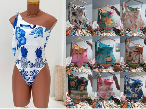 Body Suplex Floral Um Lado FF-BODY-016 *Pacote: R$ 20 *Atacado: R$ 25