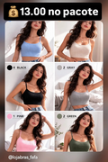 Academia Cropped Poliamida *Pacote: R$ 13 *Atacado: R$ 20