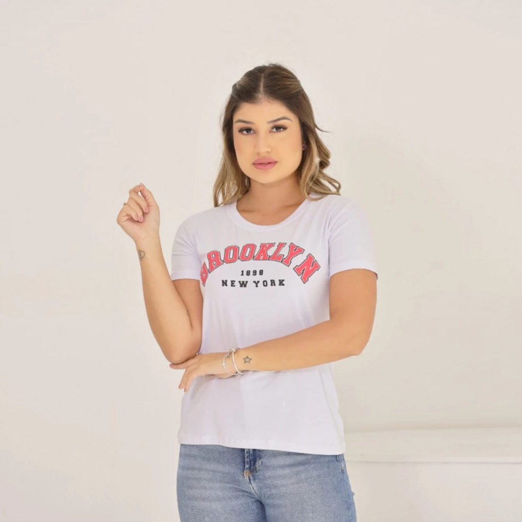 Tshirt Brooklyn Biscolayca FF-TSH-001 *Pacote: R$ 12 *Atacado: R$ 15