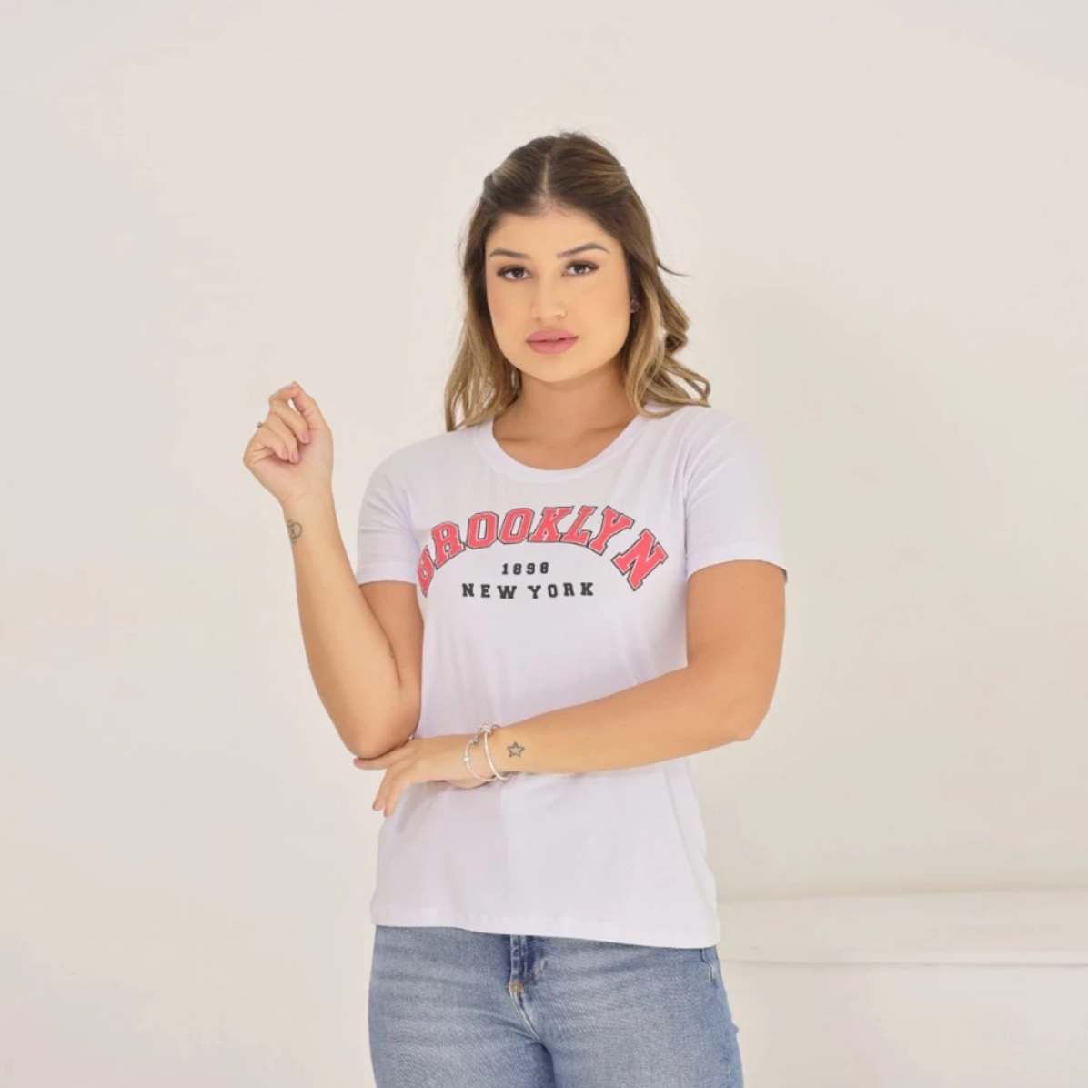 Tshirt Brooklyn Biscolayca FF-TSH-001 *Pacote: R$ 12 *Atacado: R$ 15