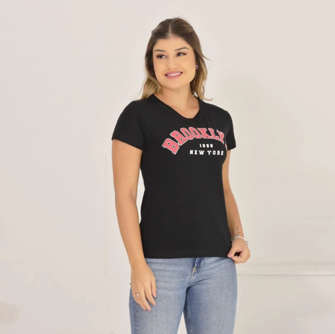 Tshirt Brooklyn Biscolayca FF-TSH-001 *Pacote: R$ 12 *Atacado: R$ 15