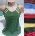 Regata Alcinha Buraco Crepe FF-REG-013 *Pacote: R$ 12 *Atacado: R$ 15