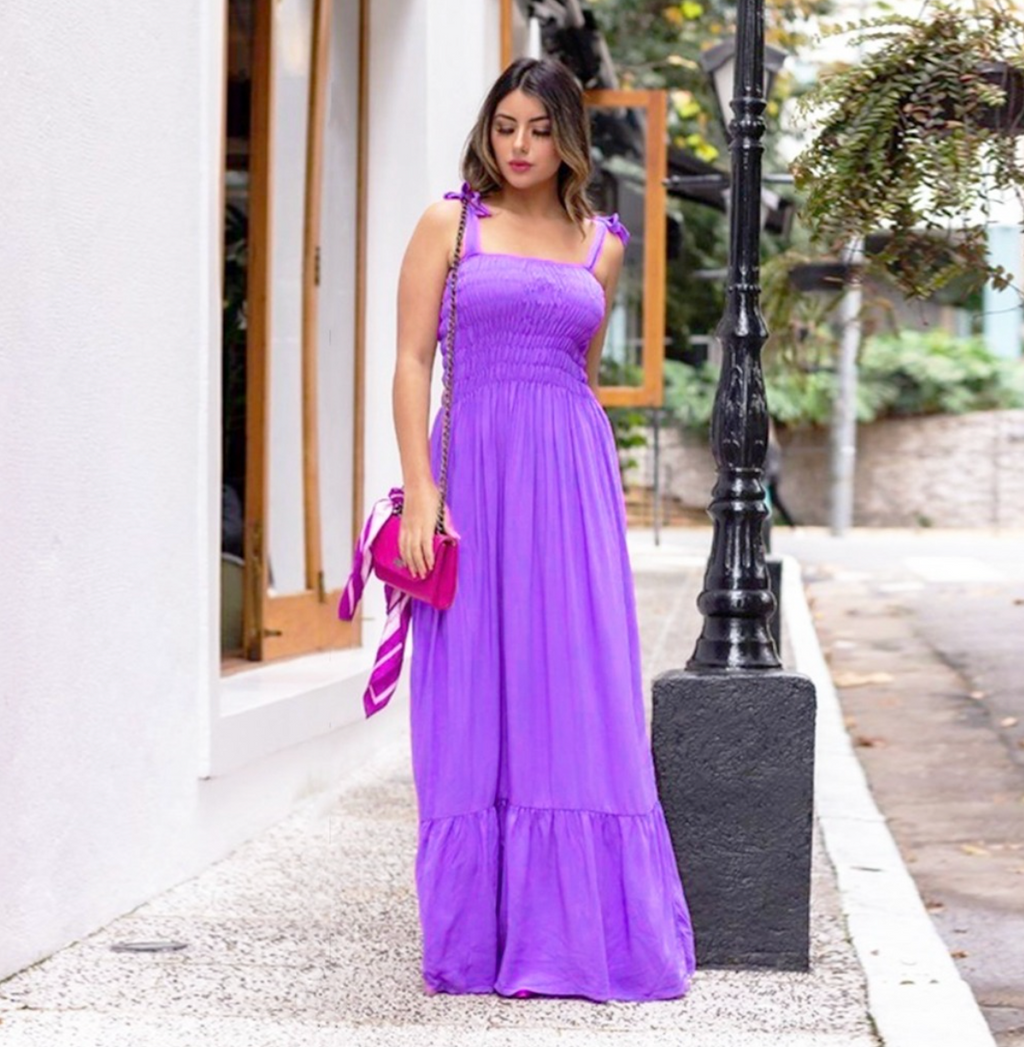 Vestido Longo de Alça Duna FF-VES-011 *Pacote: R$ 50 *Atacado: R$ 55
