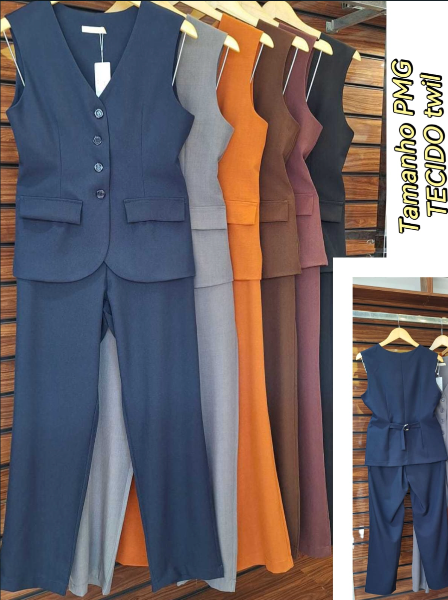 Conjunto Alfaiataria Premium FF-CON-019-LXC-562 *Pacote: R$ 95 *Atacado: R$ 110