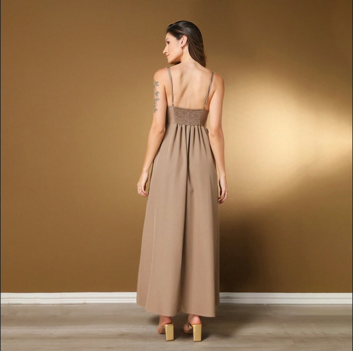 Vestido Twill FF-VES-013-CSS-476 *Pacote: R$ 90 *Atacado: R$ 90