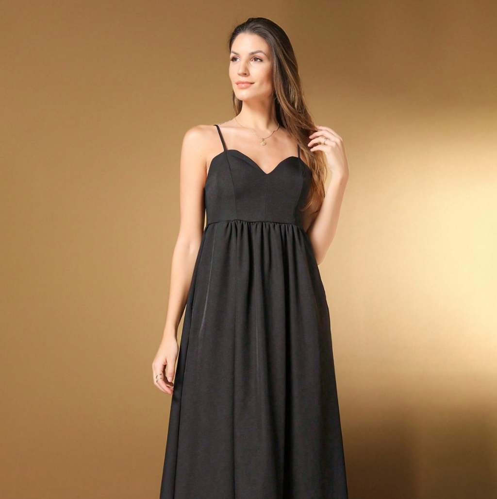Vestido Twill FF-VES-013-CSS-476 *Pacote: R$ 90 *Atacado: R$ 90