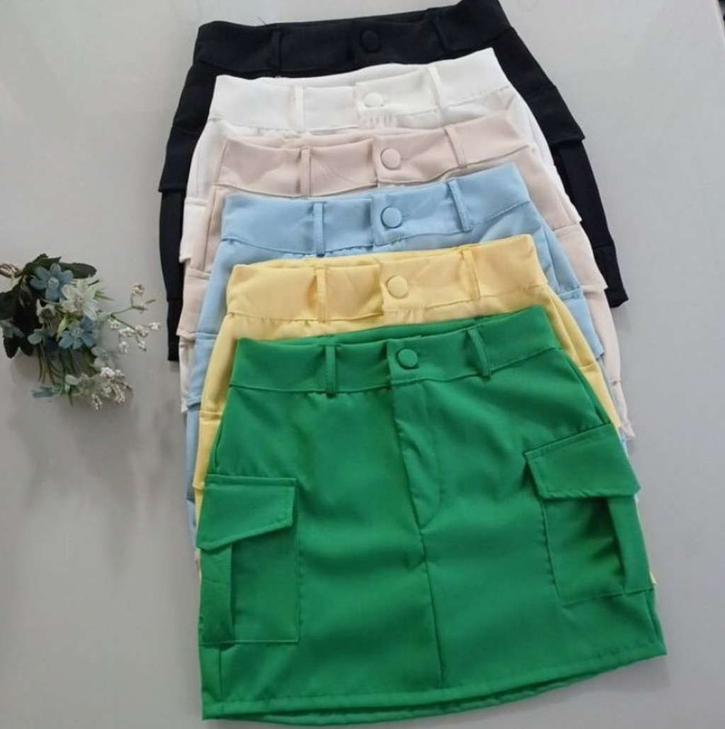 Short Saia Cargo Alfaiataria Premium FF-SHO-010-CSS-488 *Pacote: R$ 45 *Atacado: R$ 55