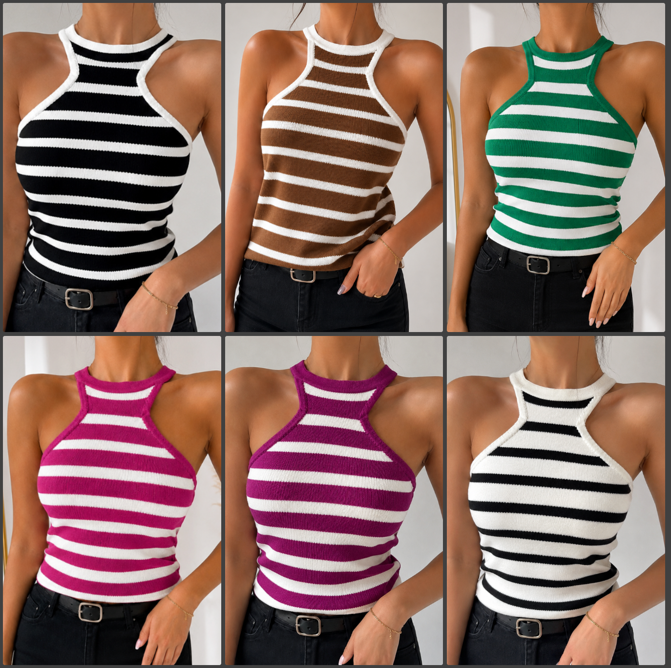 Limpa Estoque- REG-020 Regata Modal Listrada R$ 30