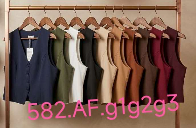 Colete Plus Size Alfaiataria FF-COL-004-XY-582-1 *Pacote: 40 R$ *Atacado: R$ 50