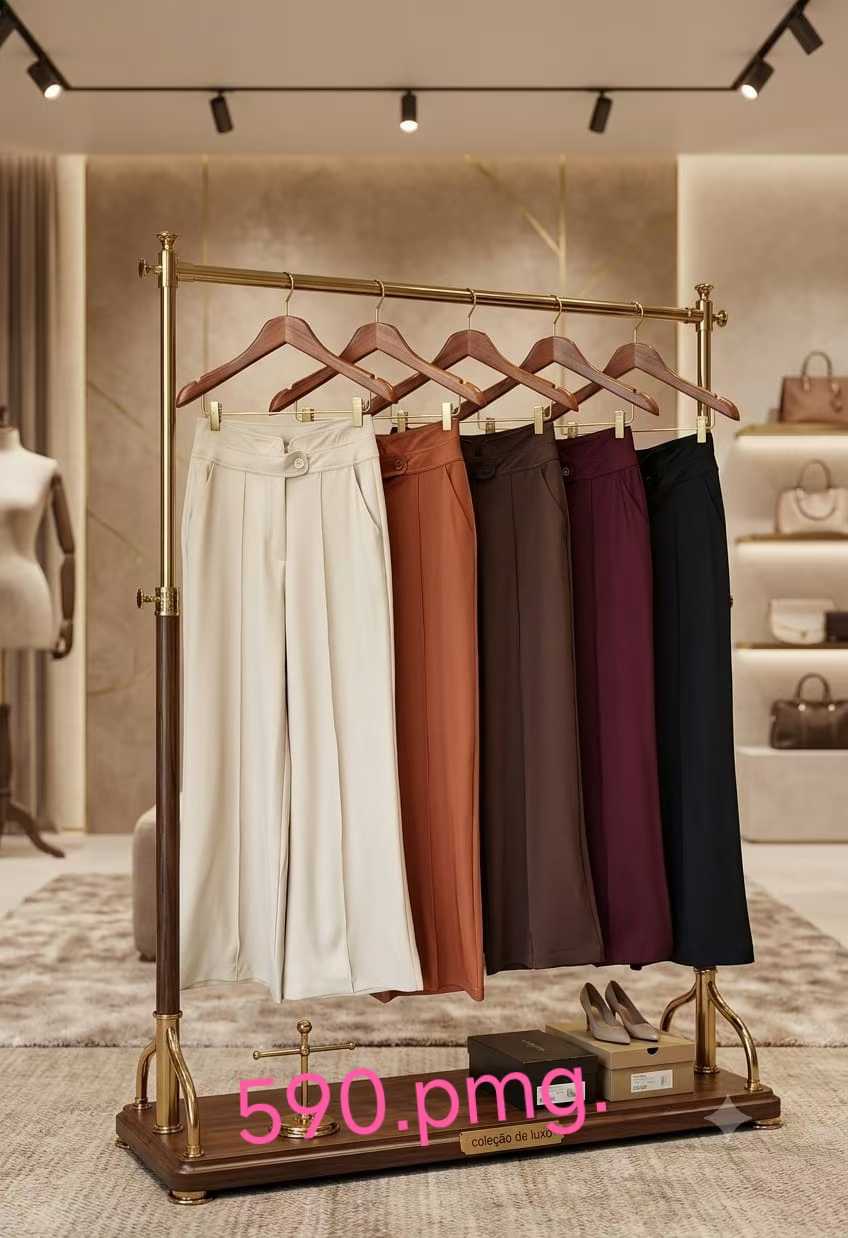 Calça Pantalona c/Vinco Twill FF-CAL-034-XY-590 *Pacote: R$ 60 *Atacado: R$ 75