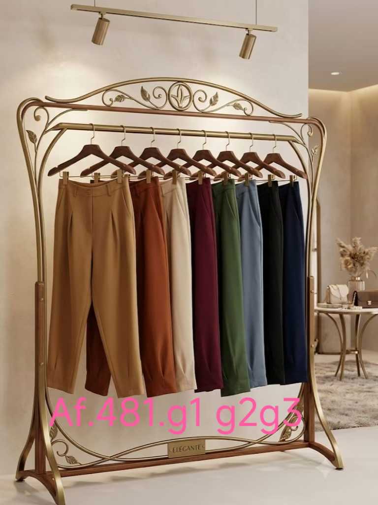 Calça Cenoura Plus Size Alfaiataria XY-481 *Atacado: R$ 55