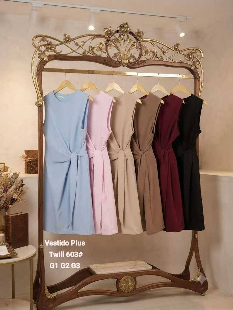 Vestido Plus Size Alfaiataria XY-603 *Atacado: R$ 74