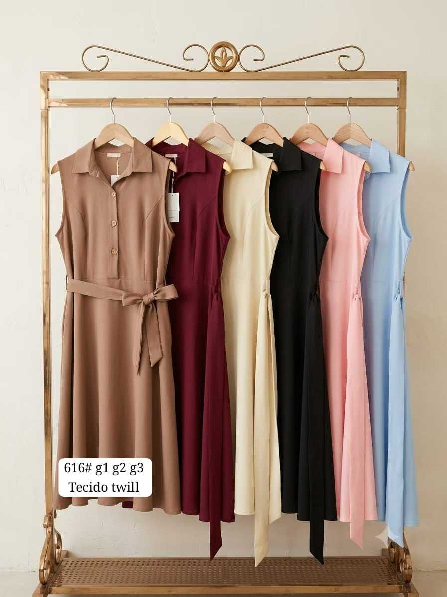 Vestido Midi Golinha XY-616 *Pacote: R$ 75 *Atacado: R$ 85