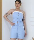 Conjunto de Short e Blusa Bicolor FF-CON-055-XY-627 *Pacote: R$ 75 *Atacado: R$ 90