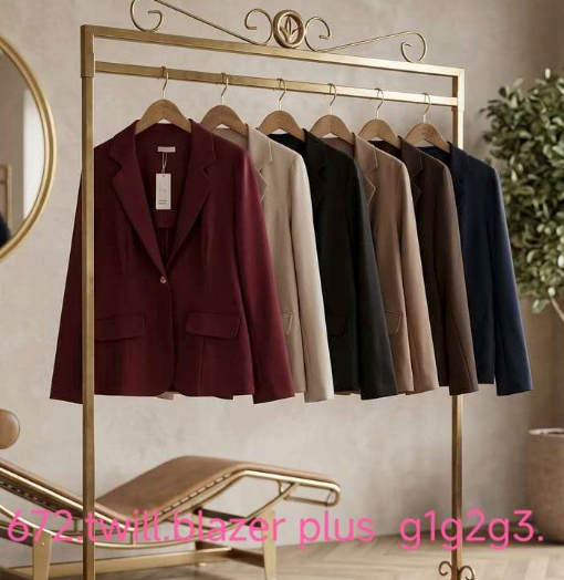 Blazer Inverno Plusize Twill XY-672 *Pacote: R$ 70 *Atacado: R$ 80