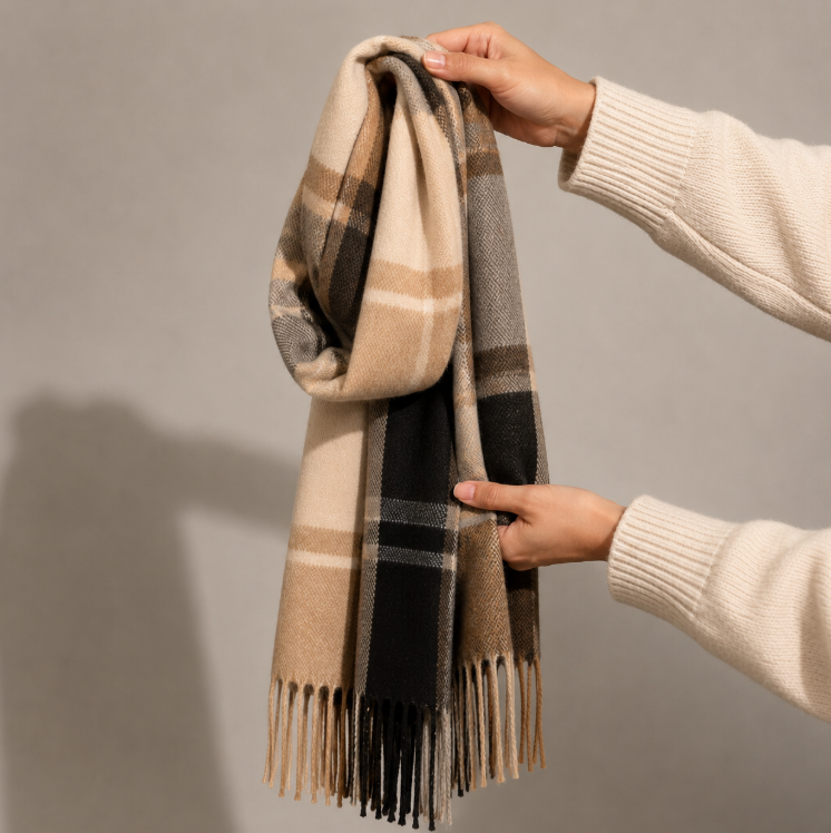 Lenço Cachecol Xadrez Inverno *Pacote: R$ 25*Atacado: R$ 30