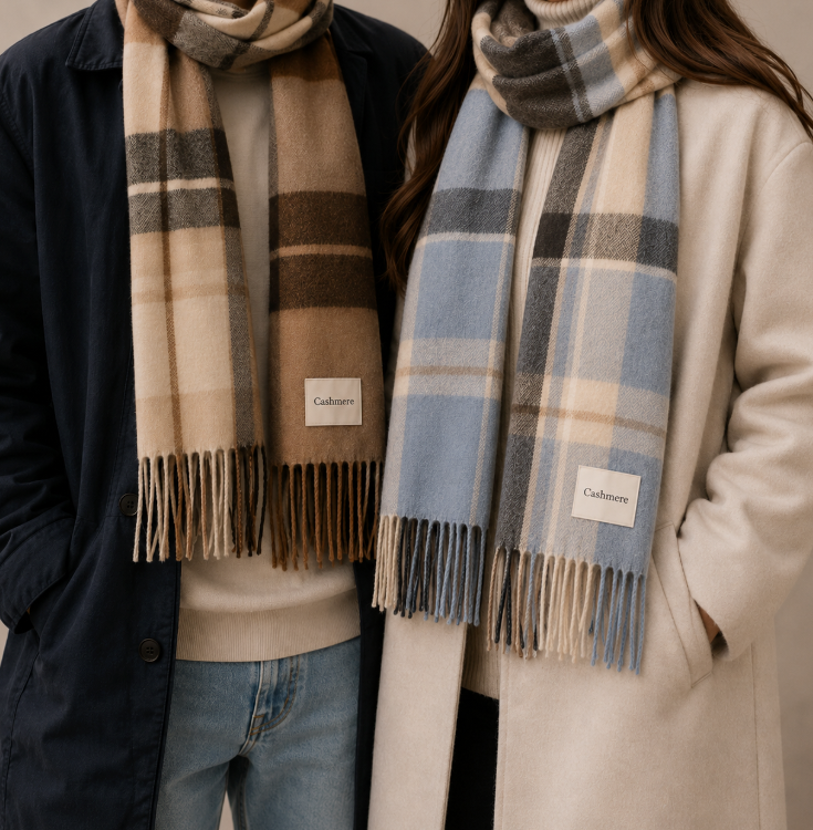 Lenço Cachecol Xadrez Inverno *Pacote: R$ 25*Atacado: R$ 30