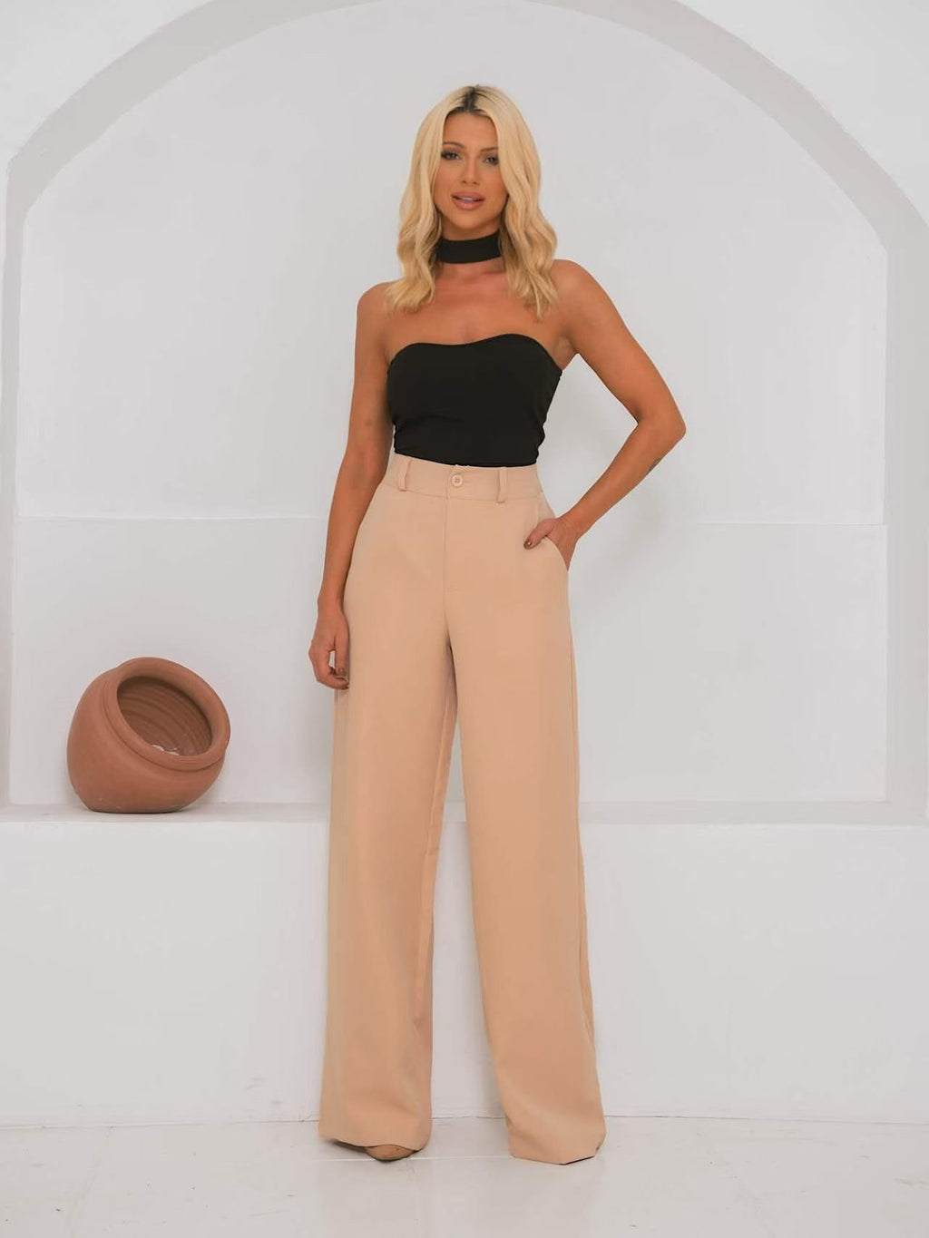 Calça Pantalona Alfaiataria Premium FF-CAL-019-090 *Pacote: 45 R$ *Atacado: R$ 55