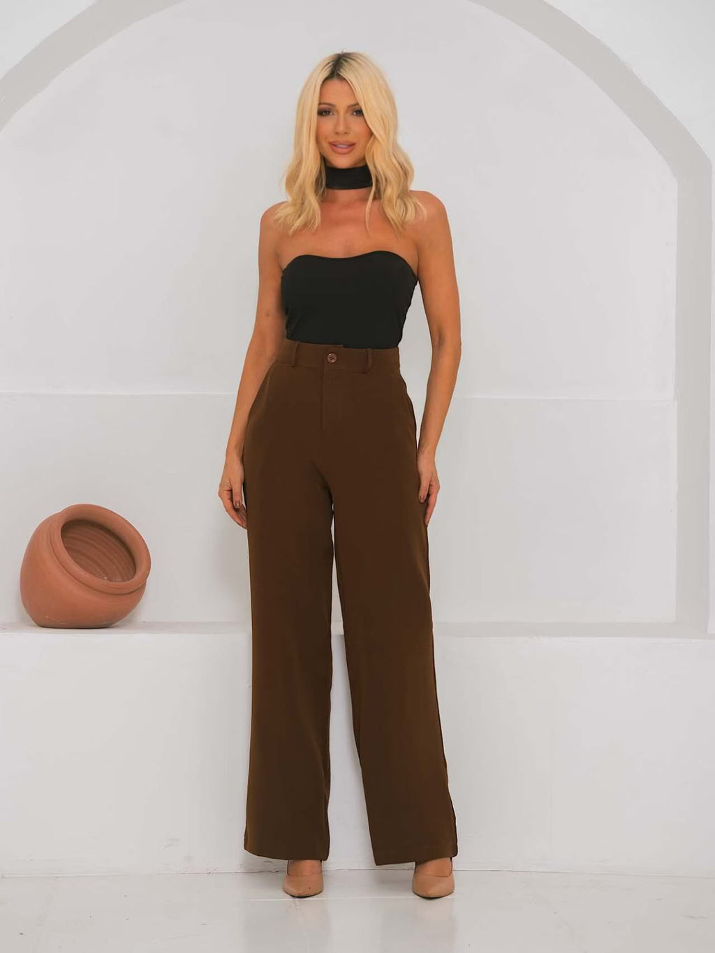 Calça Pantalona Alfaiataria Premium FF-CAL-019-090 *Pacote: 45 R$ *Atacado: R$ 55