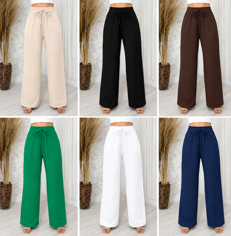 Calça Pantalona Duna Normal FF-CAL-016 *Pacote: R$ 25 *Atacado: R$ 30