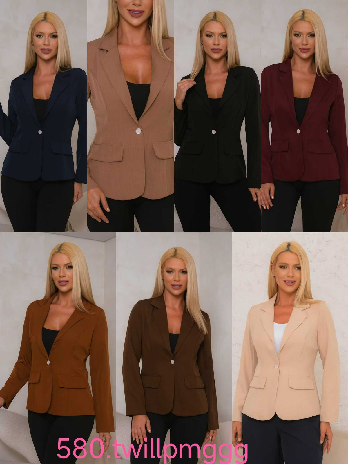 Blazer Feminino Twill Inverno XY-580 *Pacote: R$ 60 *Atacado: R$ 75