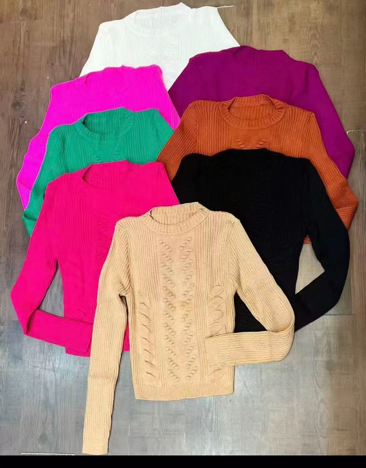 Blusa de Tricot Feminina Manga Longa Inverno *Pacote: 40 R$ *Atacado: R$ 50