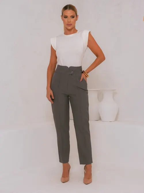 Calça Alfaiataria Reta XY-596 *Atacado: R$ 63